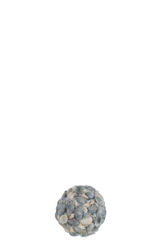 Boule Coquillages Bleu Clair Small