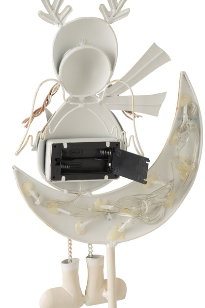 Child LED Moon Metal White/Gold