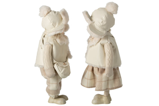 Boy/Girl Bag + Hat Polyester Beige Large Assortment Of 2