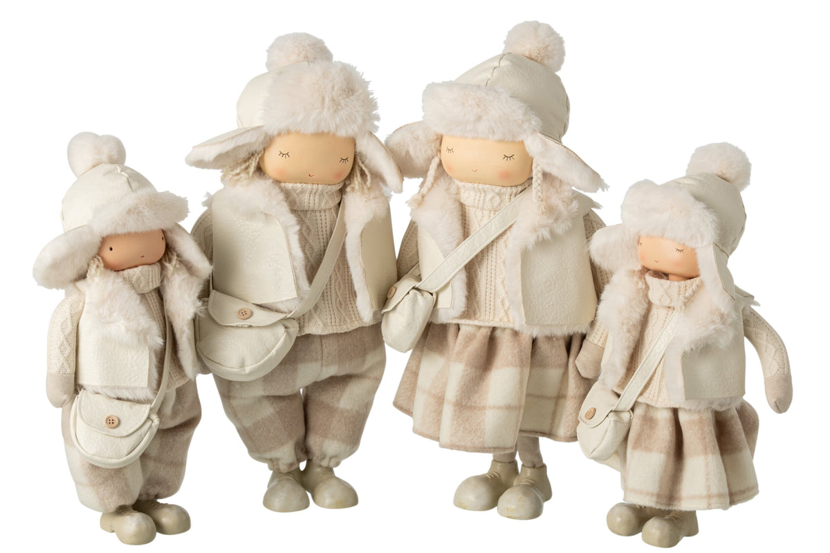 Boy/Girl Bag + Hat Polyester Beige Large Assortment Of 2