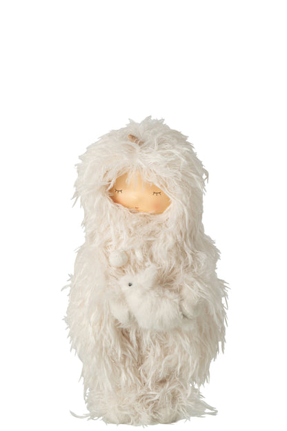 Child Rooster + Bunny Polyester White