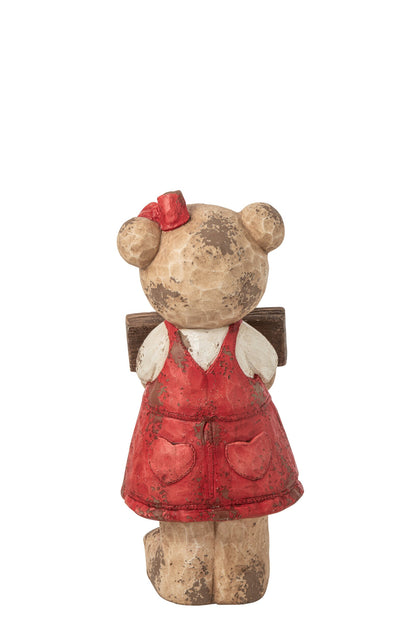 Bear Welcome Magnesium Christmas Red/Brown