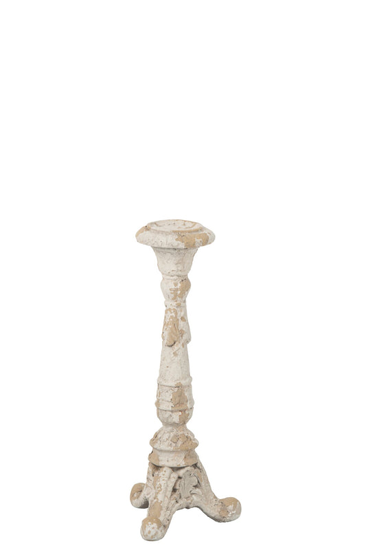 Theelichthouder Buiten Magnesium Ecru/Beige Small