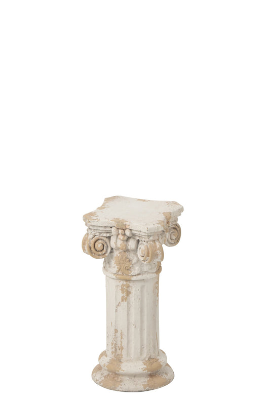 Pedestal Outdoor Roman Magnesium Ecru/Beige Small