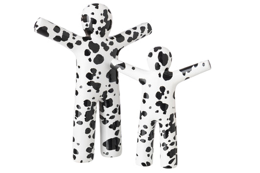 P'tit Maurice Dalmatian Polyresin White/Black Large