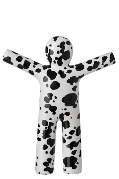 P'tit Maurice Dalmatian Polyresin White/Black Large