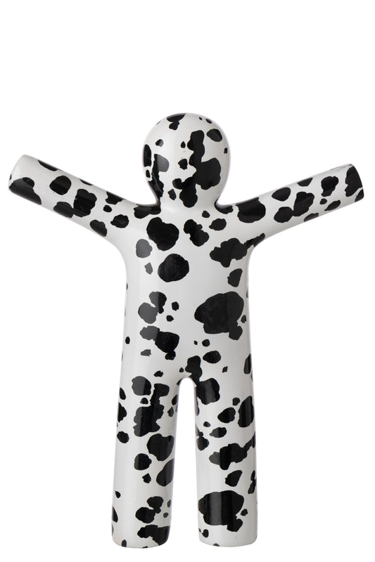 P'tit Maurice Dalmatian Polyresin White/Black Large