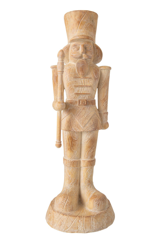 Nutcracker Wood Imitation Magnesium Oxide Beige