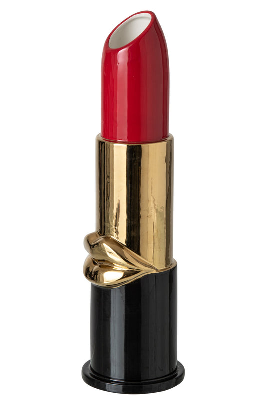 Vase Lipstick Resin Red