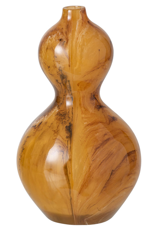 Vase Pear Resin Caramel