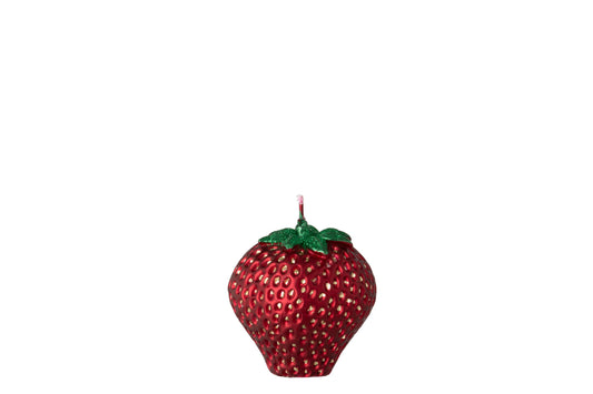 Kaars Aardbei Paraffine Kerstrood Small