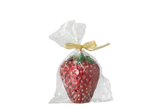 Kaars Aardbei Paraffine Kerstrood Large