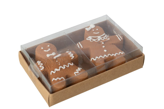 Doos Van 2 Kaars Peperkoek Paraffine Camel