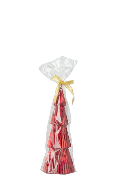 Kaars Dennenboom Paraffine Kerstrood Small