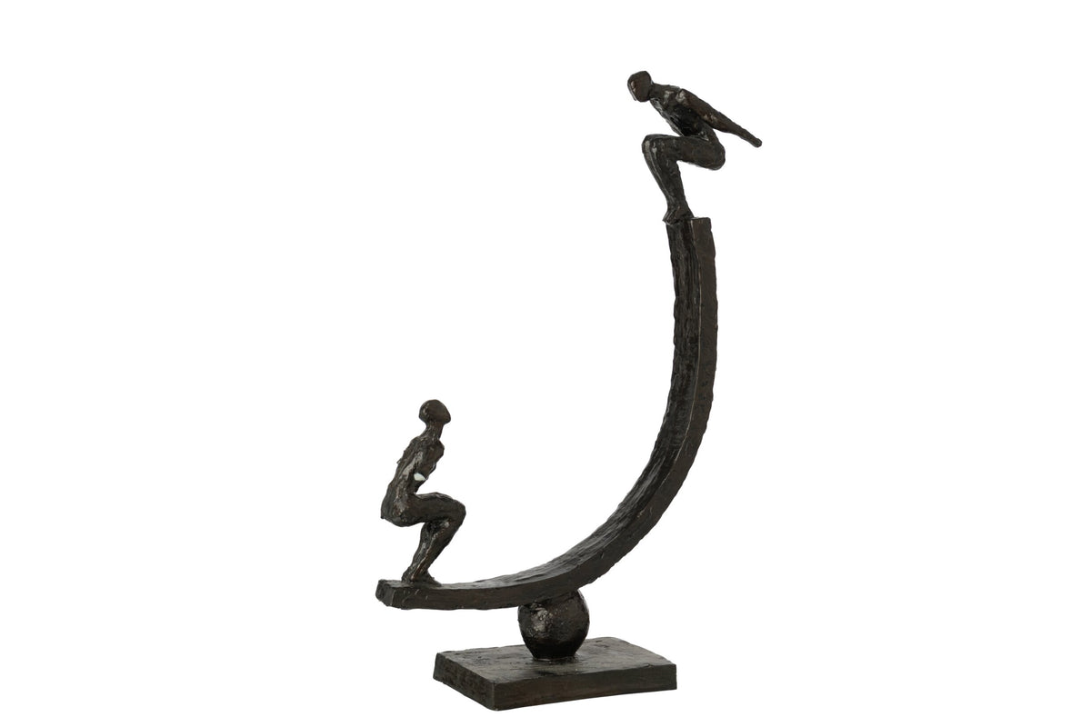 People Balance Polyresin Black
