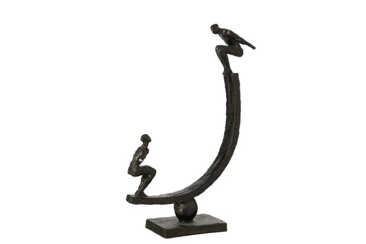 People Balance Polyresin Black