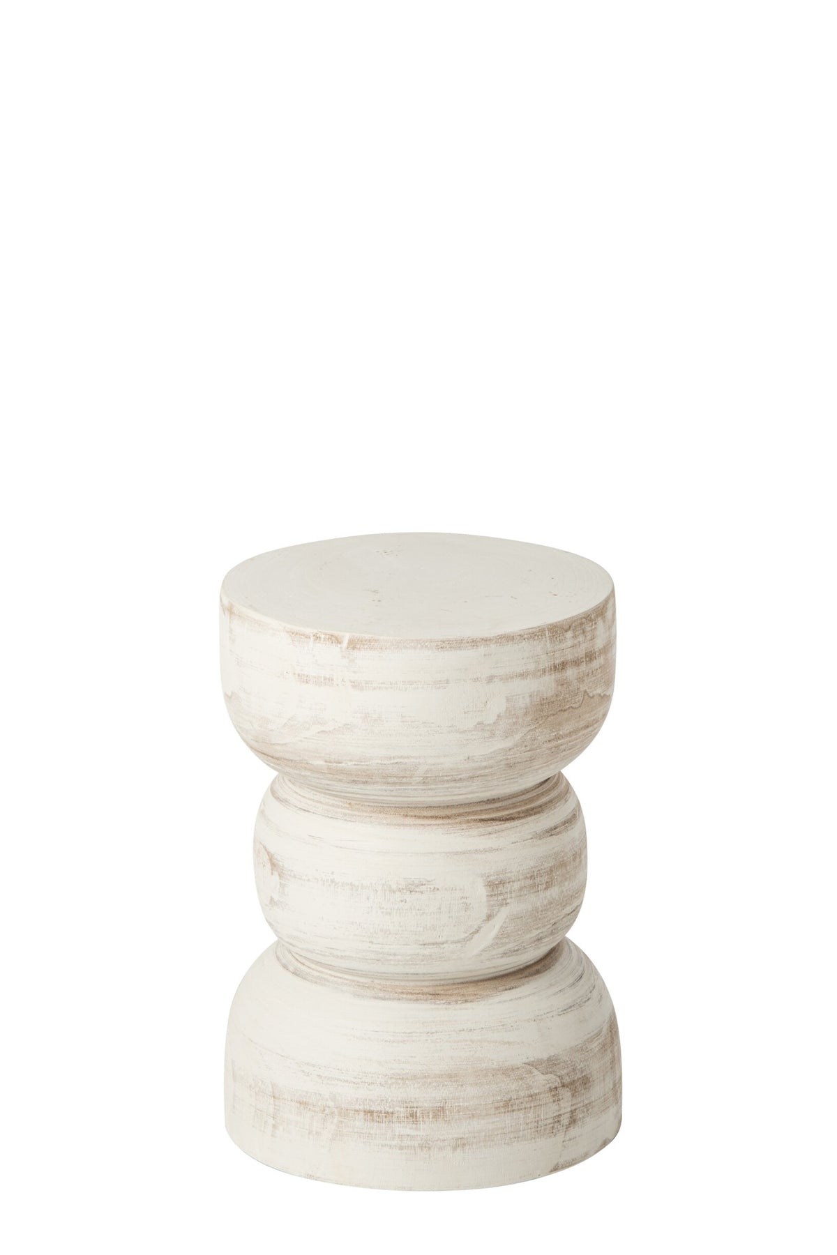 Side Table Leo Paulownia Wood White
