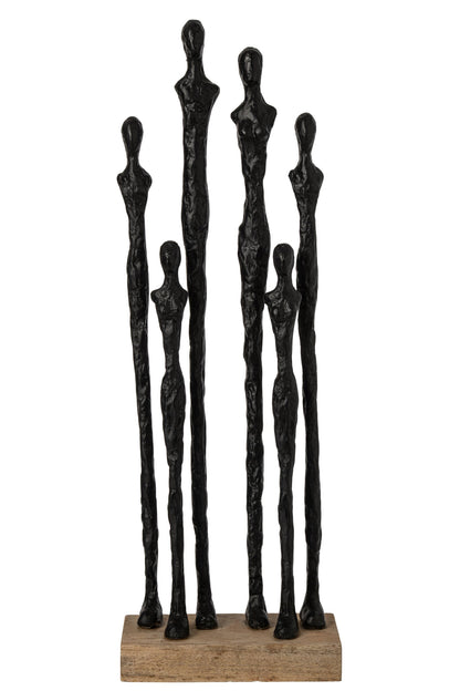 People On Base Polyresin Natural/Black