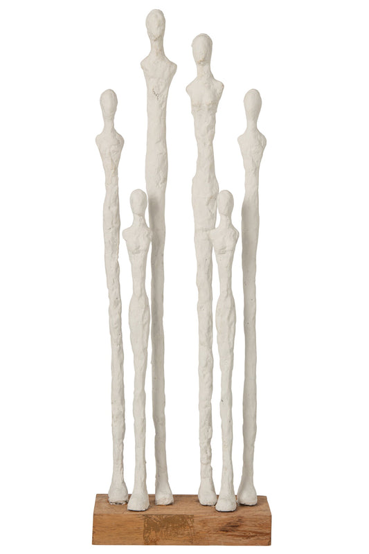 People On Base Polyresin Natural/White