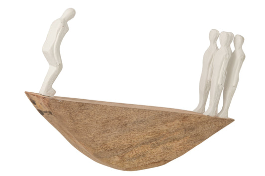 People Balance Mango Wood Natural/White