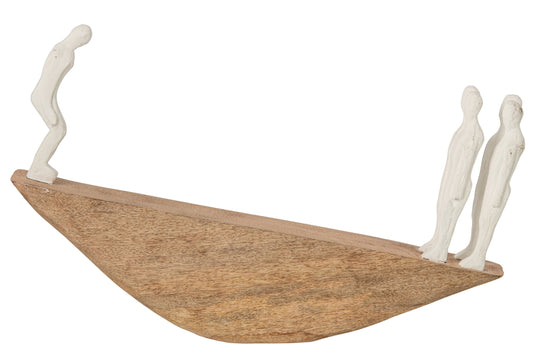 People Balance Mango Wood Natural/White