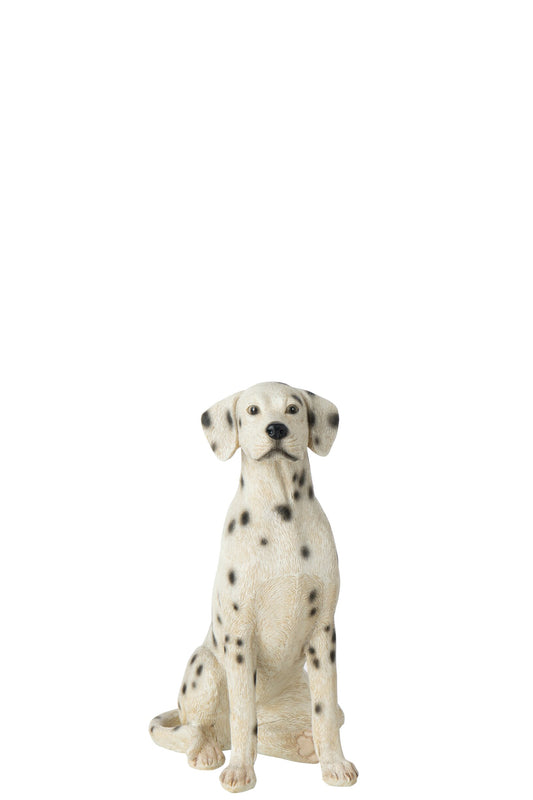 Dog Dalmatian Polyresin White/Black Small
