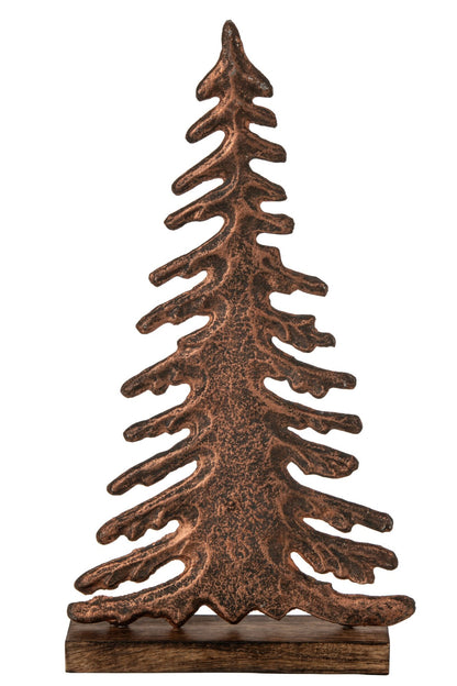 Pine Tree On Base Aluminium Copper/Natural Large