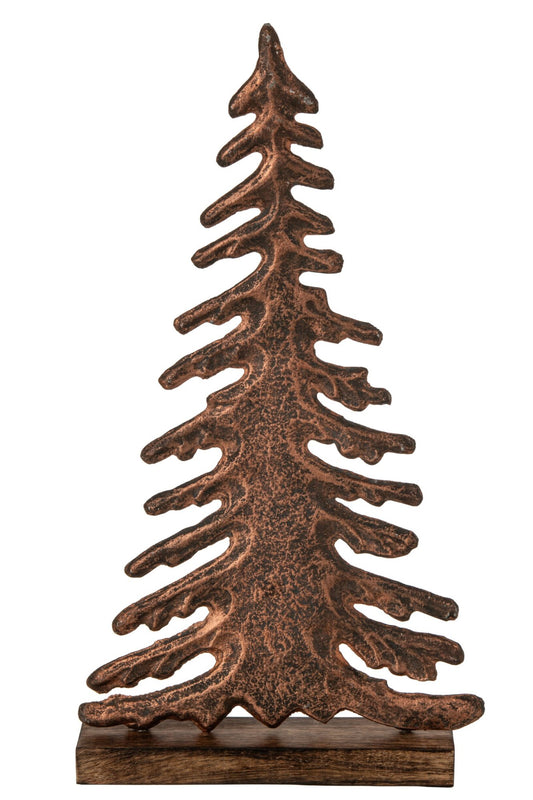 Pine Tree On Base Aluminium Copper/Natural Large