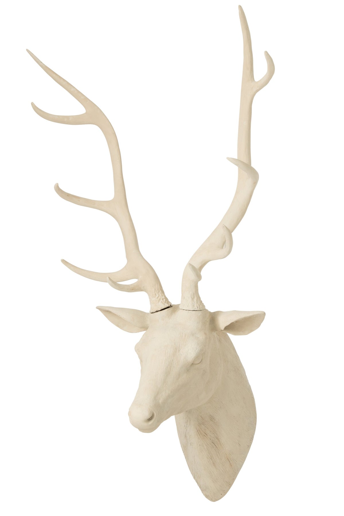 Deer Head Hanging Polyresin Beige