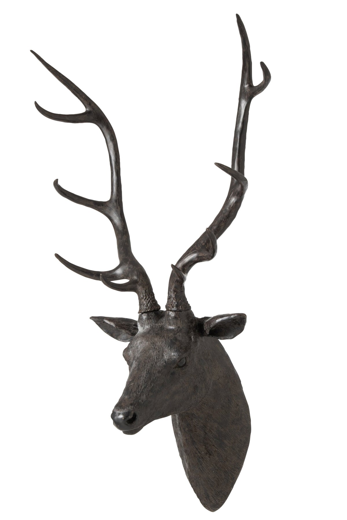 Deer Head Hanging Polyresin Black