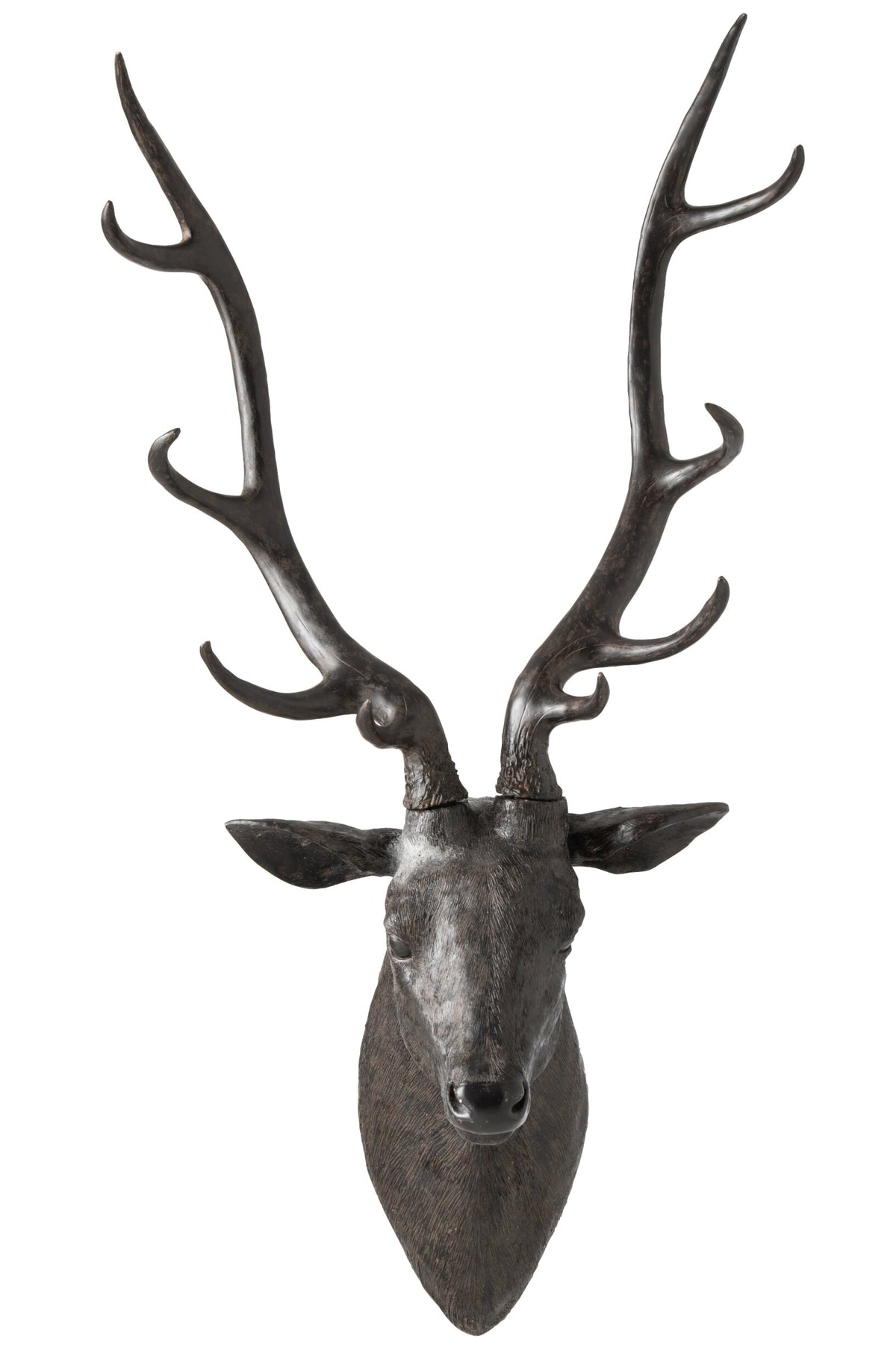 Deer Head Hanging Polyresin Black