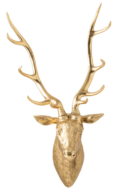 Deer Polyresin Gold