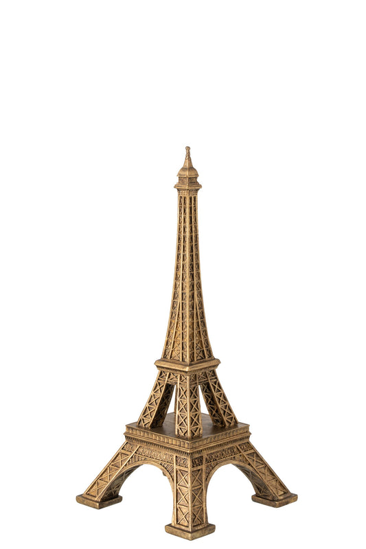 Eiffel Tower Polyresin Gold Small