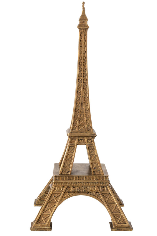 Eiffel Tower Polyresin Gold Large