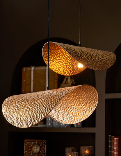 Ceiling light metal gold small