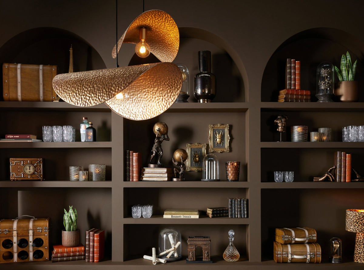 Ceiling light metal gold small