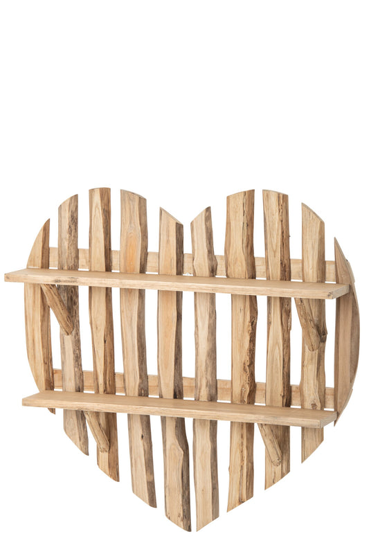 Wandplank Chamonix hart den hout naturel