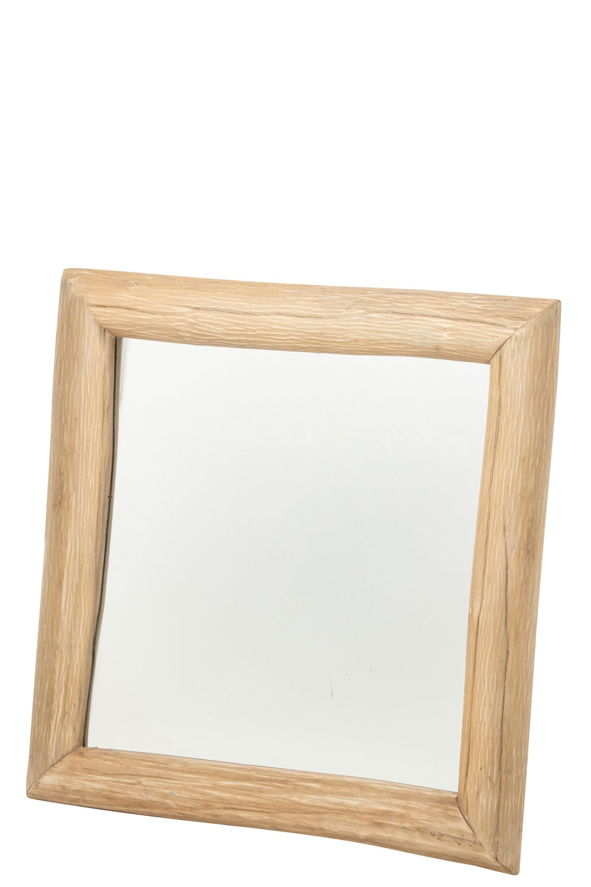 Wall Mirror Chamonix Square Fir Wood Natural Small