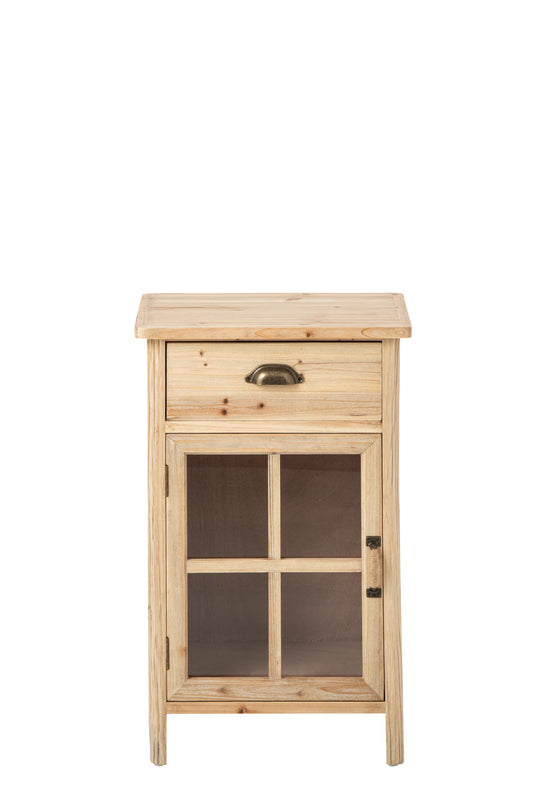 Bedside Table Chamonix Fir Wood Natural