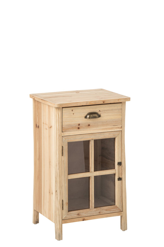 Bedside Table Chamonix Fir Wood Natural