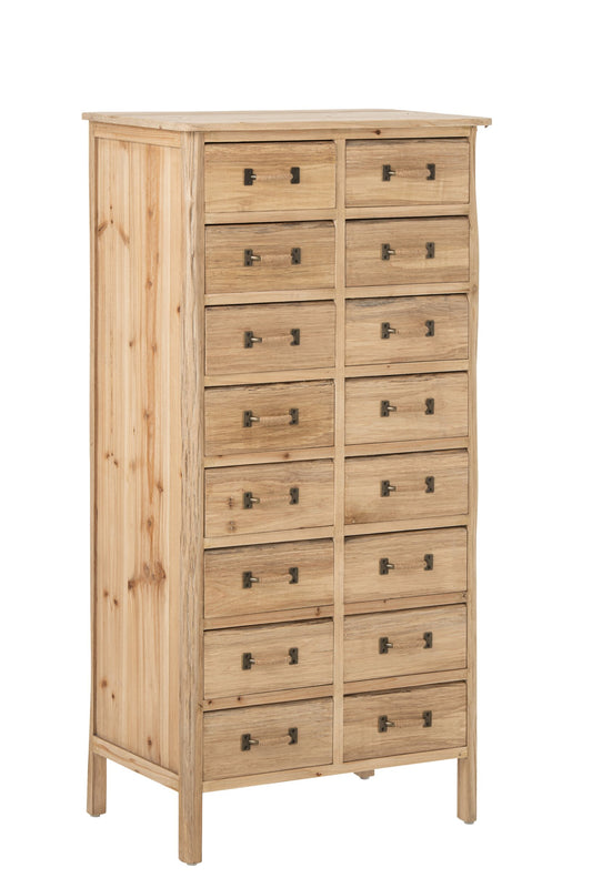 Chest Of Drawers Chamonix Fir Wood Natural
