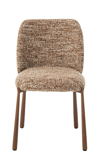Dining Chair Metal Brown