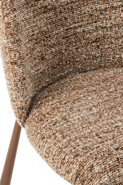 Dining Chair Metal Brown
