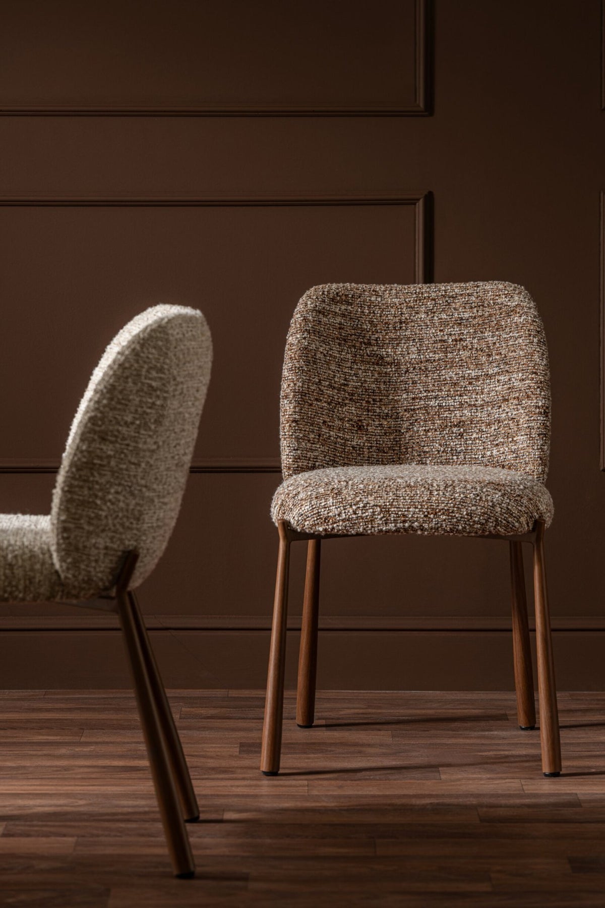 Dining Chair Metal Brown