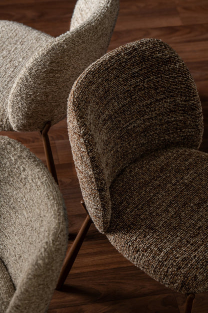 Dining Chair Metal Brown