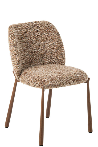 Dining Chair Metal Brown