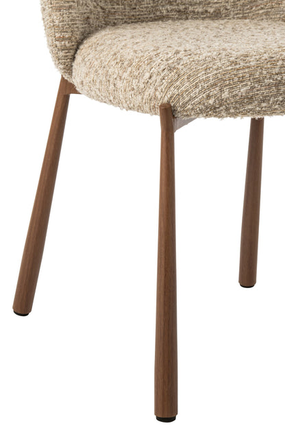 Dining Chair Metal Ecru