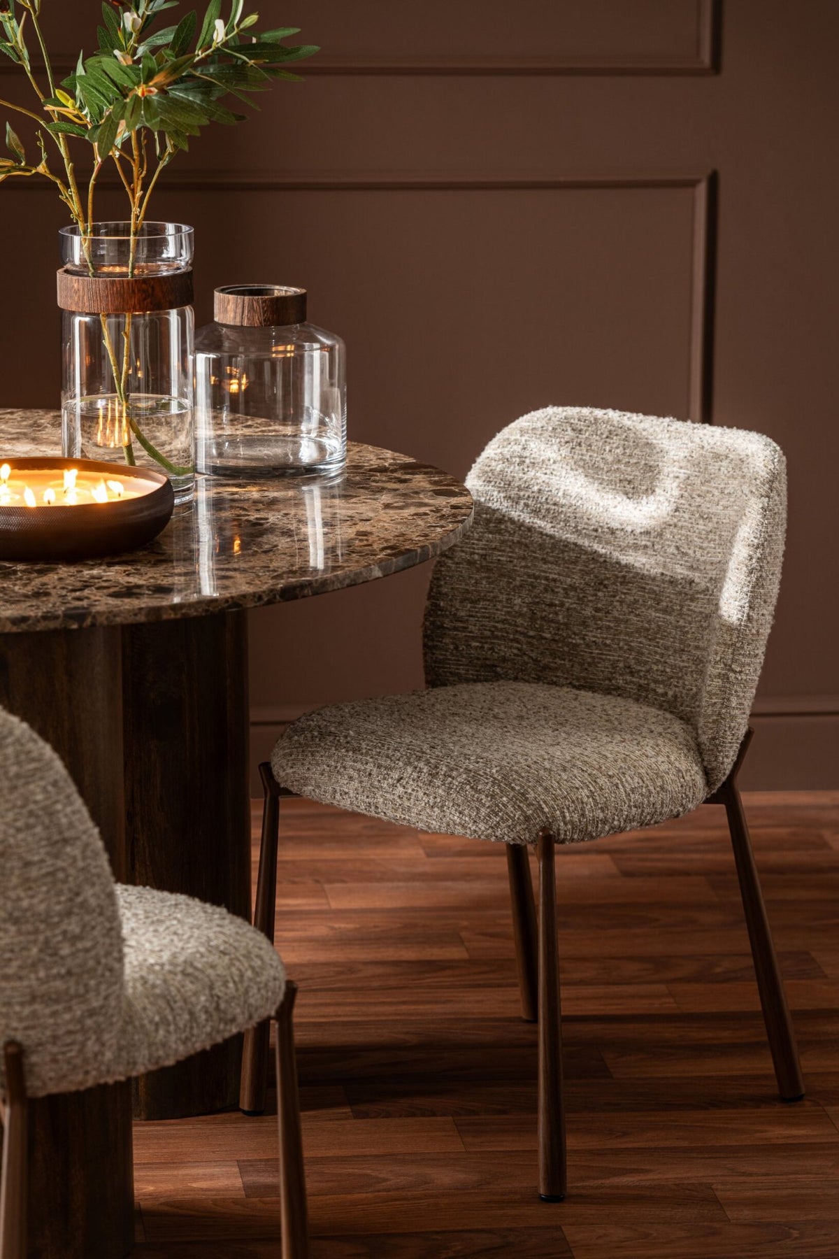 Dining Chair Metal Ecru