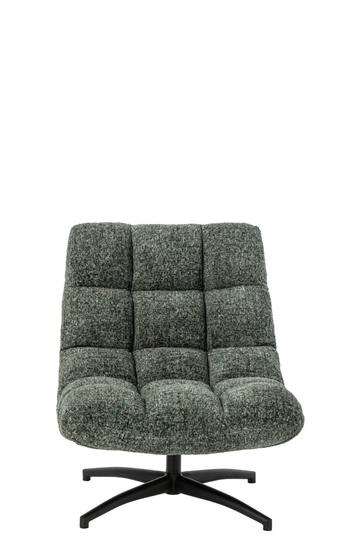 Lounge Chair Quilted Metal Emerald Green