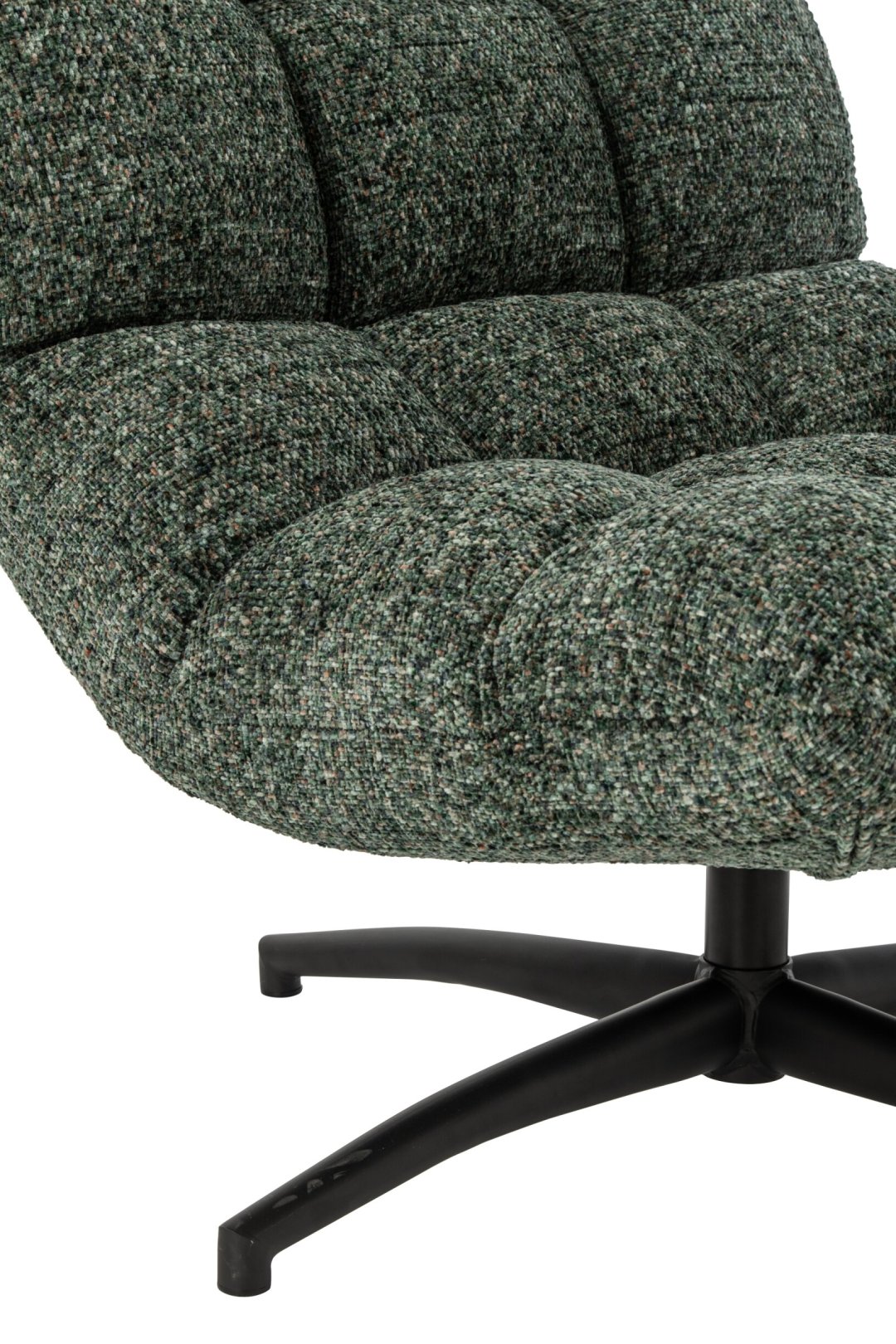 Lounge Chair Quilted Metal Emerald Green